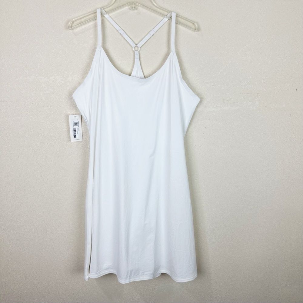 Outdoor Voices Exercise Dress White Sport Dress Size Large NEW - Picture 2 of 3